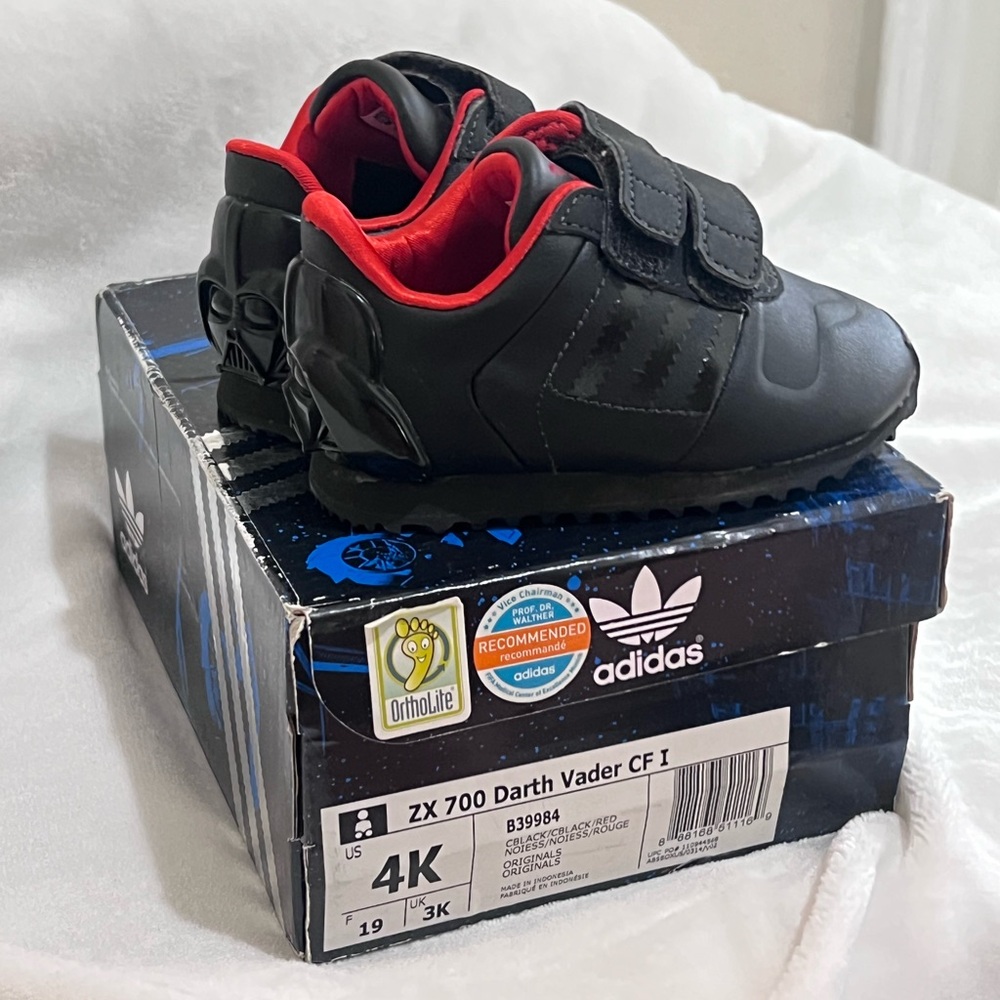 Adidas Kids ZX 700 Darth Vader Sneakers - Black and Red